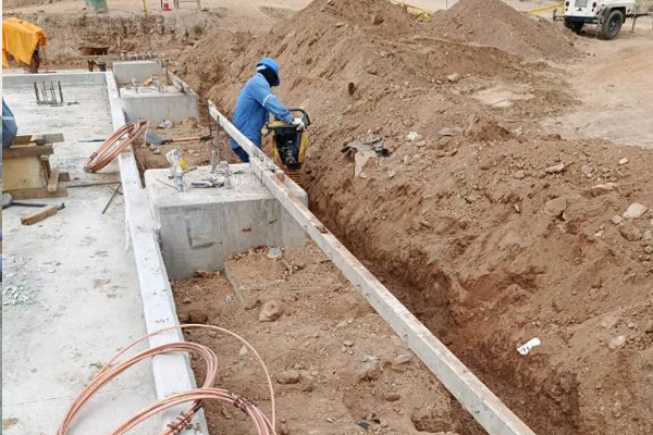 Servicio de montaje de aterramiento y malla de tierra