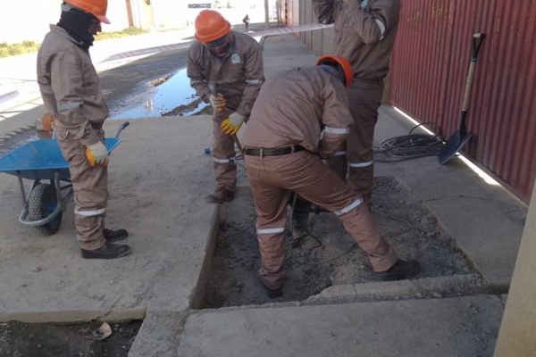 Desconexión y sellado de tramo tubería de gas CENTRAL KENKO